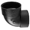 Charlotte Pipe And Foundry Charlotte Pipe 2 in. Hub X 2 in. D Hub ABS Elbow ABS003310800 - alternate 1